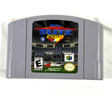 N64 Nintendo 64 NFL Blitx 2001 by Midway Multiplayer Football Game Works Tested
