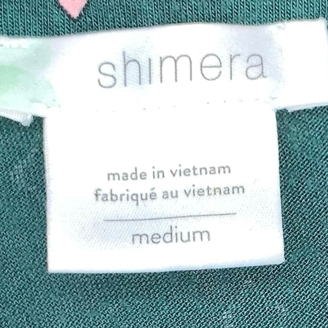 Shimera Green Patterned Button Down Nightgown - image 4