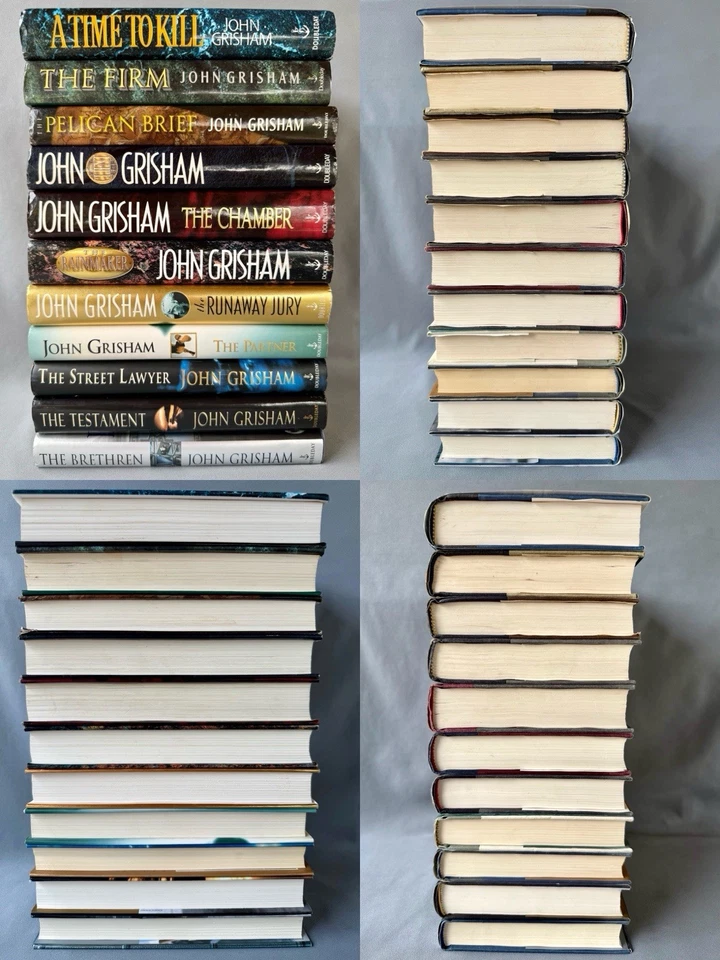 John Grisham’s Original 11 Hardcover Books - All First Edition 1st Print. NF Foto 2 de 4
