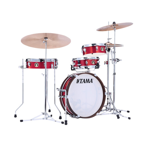 Tama Club-JAM Pancake 4-Piece Shell Pack w/18" Bass Drum - Burnt Red Mist