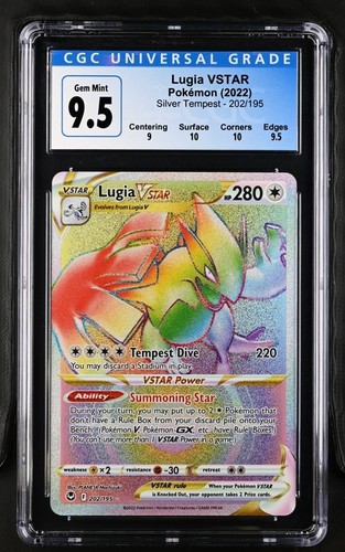 Lugia VSTAR graded CGC 9.5 for sale on eBay