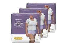 Women’s Amazon Basics Women’s Protective Underwear XXL 42 Count