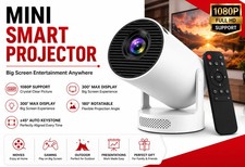 1080P Mini Projector Portable Movie Home Cinema 180&deg; Rotate Wired Screen Mirror