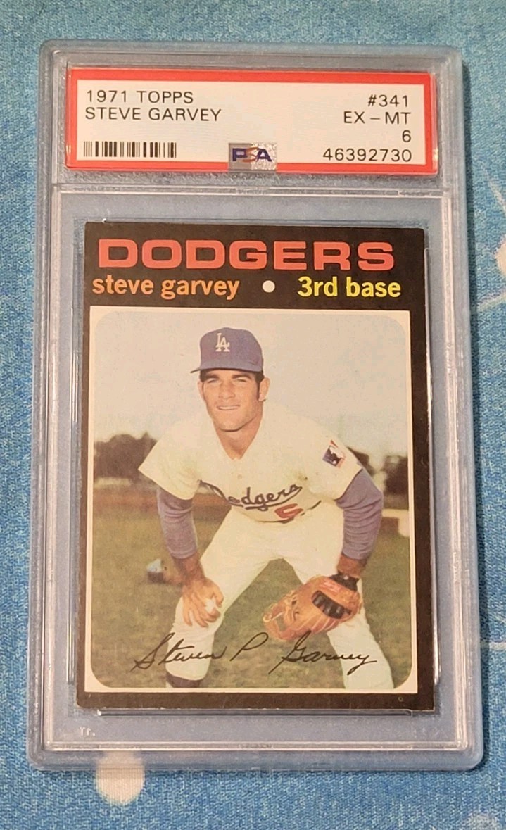 1971 Topps Steve Garvey Rookie Card RC PSA 6 EX MT MLB LA DODGERS FHOF #341