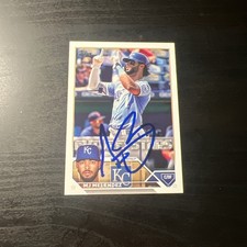 MJ Melendez SIGNED 2023 Topps Series Two Card #587 Auto Kansas City Royals M.J.