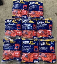 QEP LASH XL Red 1/8 in. W Plastic Clip Tile Leveling System (8BAGS of 100Pack)