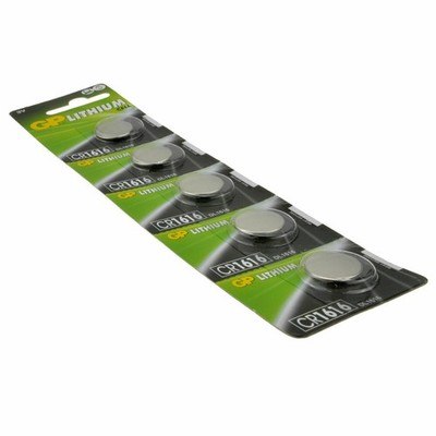 GP Batteries Lithium Knopfzelle CR1616 DL1616 3V 5er Pack