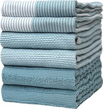 Bumble Kitchen Hand Dish Tea Towels – Bulk Set of 6 – Luxe, Soft, Durable R
