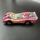 Hot Wheels Redline Jet Threat Purple HK 1970 – Flames – Good Display Car