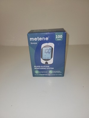 Metene TD-4116 Blood Glucose Monitoring System Kit - Exp 03/2027 New & Sealed!