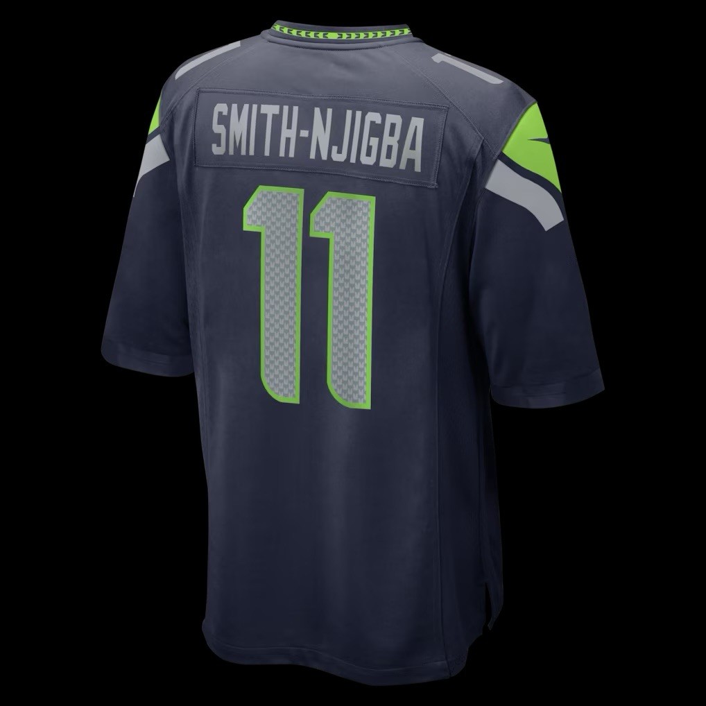 Seattle Seahawks Jaxon Smith-Njigba Super Bowl LX Nike Player Game Jersey thumbnail 3