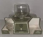 Vintage Federal Roly Poly Clear Juice/Cocktail Glasses Set of 4 in Original Pack
