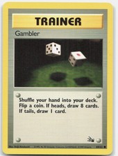 GAMBLER 60/62 COMMON Fossil Pokemon LP on eBay