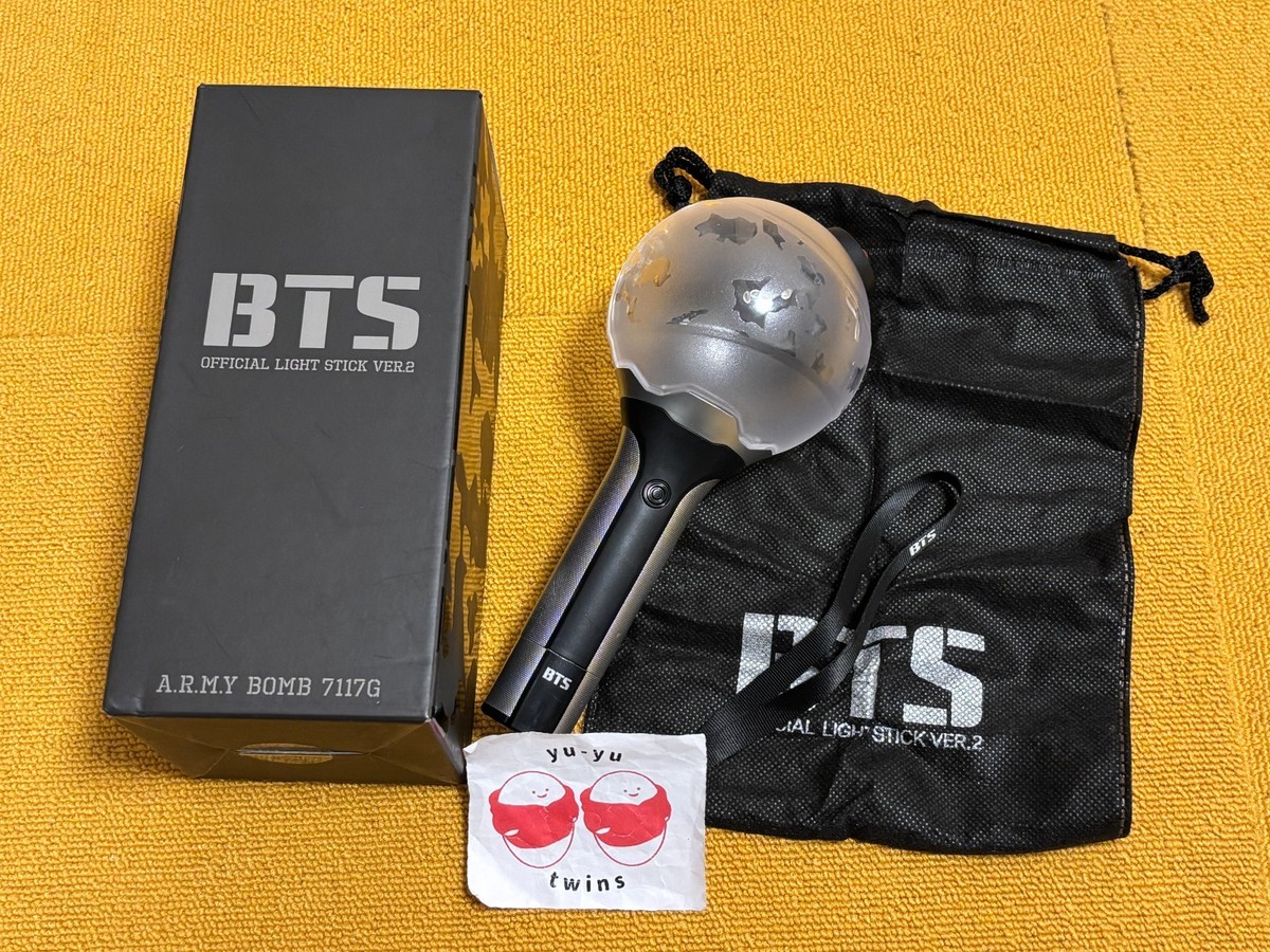 BTS Bangtan Boys Official Light Stick ARMY Bomb Version 2 Black | eBay