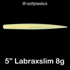 5" LABRAXSLIM 8-9g SOFT PLASTIC FISHING LURE BASS PIKE POLLOCK albie snax shape