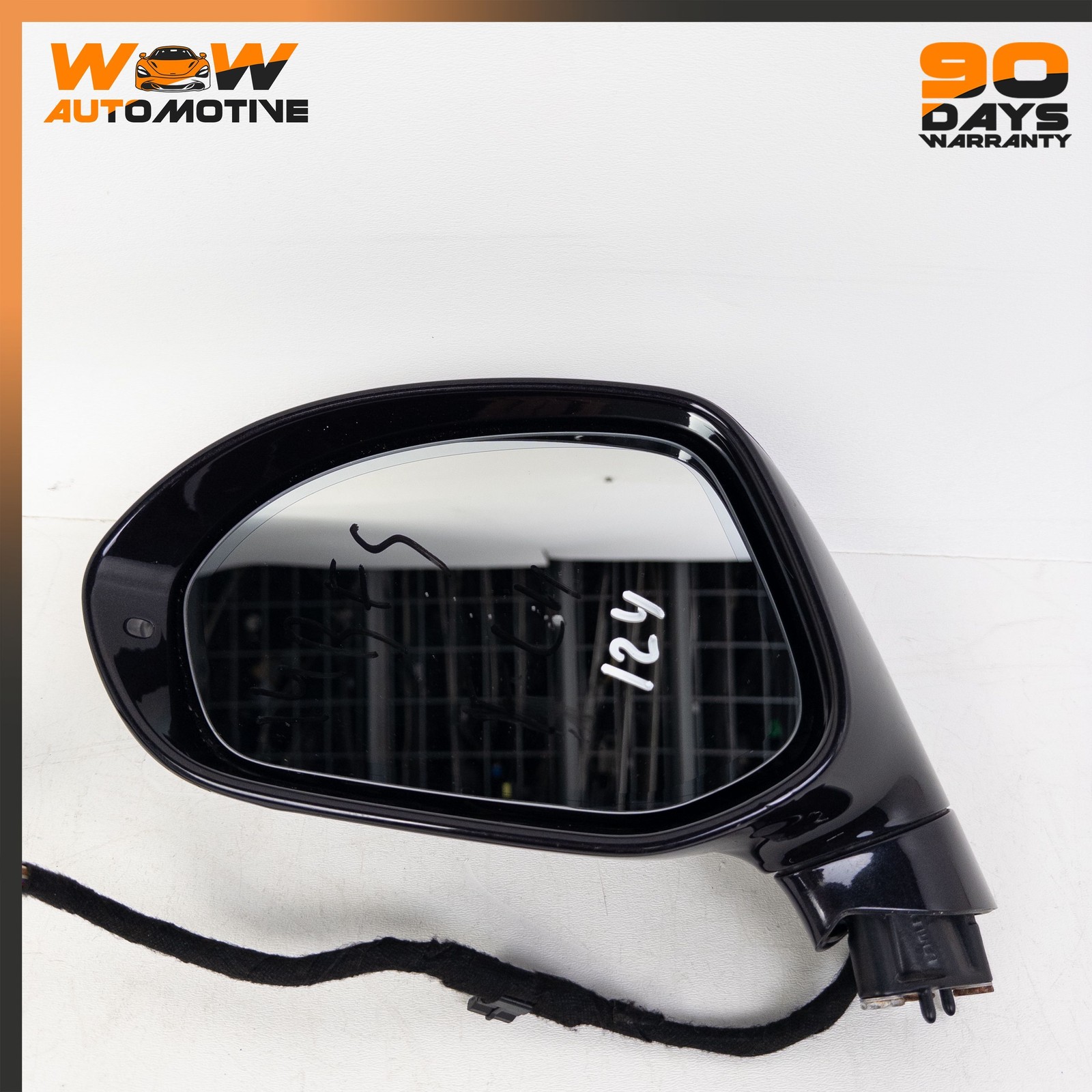 14-19 BENTLEY FLYING SPUR FRONT LEFT EXTERIOR REAR VIEW DOOR MIRROR BLACK OEM