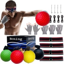 Reflex Balls Boxing Headband Set for MMA Boxing Kickboxing Training Reaction Bal