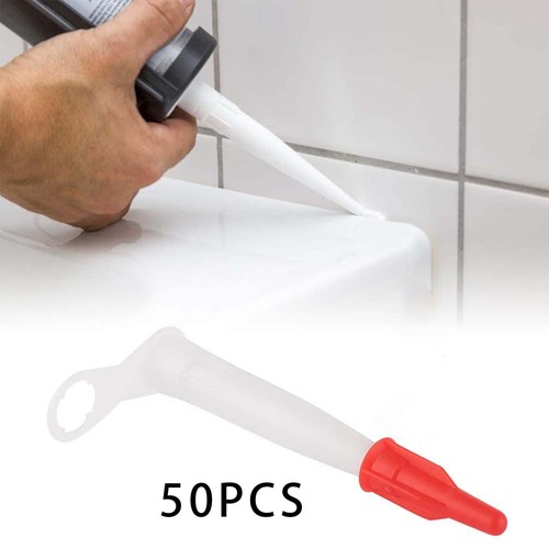 50 Pieces Caulk Nozzles Replacement Reusable Caulking Tip DIY Caulking Tips for