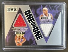 2005-06 Topps Luxury Box Ray Allen Bonzi Wells One on Dual Jersey Courtside #/25