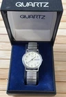 Vintage Timex Quartz Day Date Classic Style Watch In Box
