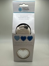Martha Stewart 3 In 1 Deco Heart Paper Punch Craft Layering Punch Large NIP