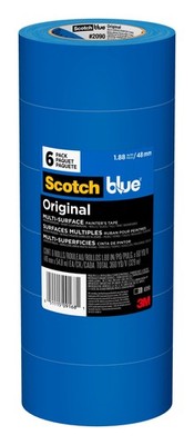 Scotch Blue Painter's Tape, 1.88 in. x 60 yd., 6 Pack, Original Multi-Surface