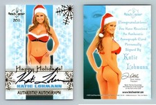 Katie Lohmann - Bench Warmer 2011 Happy Holidays Autograph Trading Card