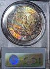 New Listing1881-S Morgan Silver Dollar PCGS MS64 Rainbow End Roll Toned Coin Rare US $1 BU