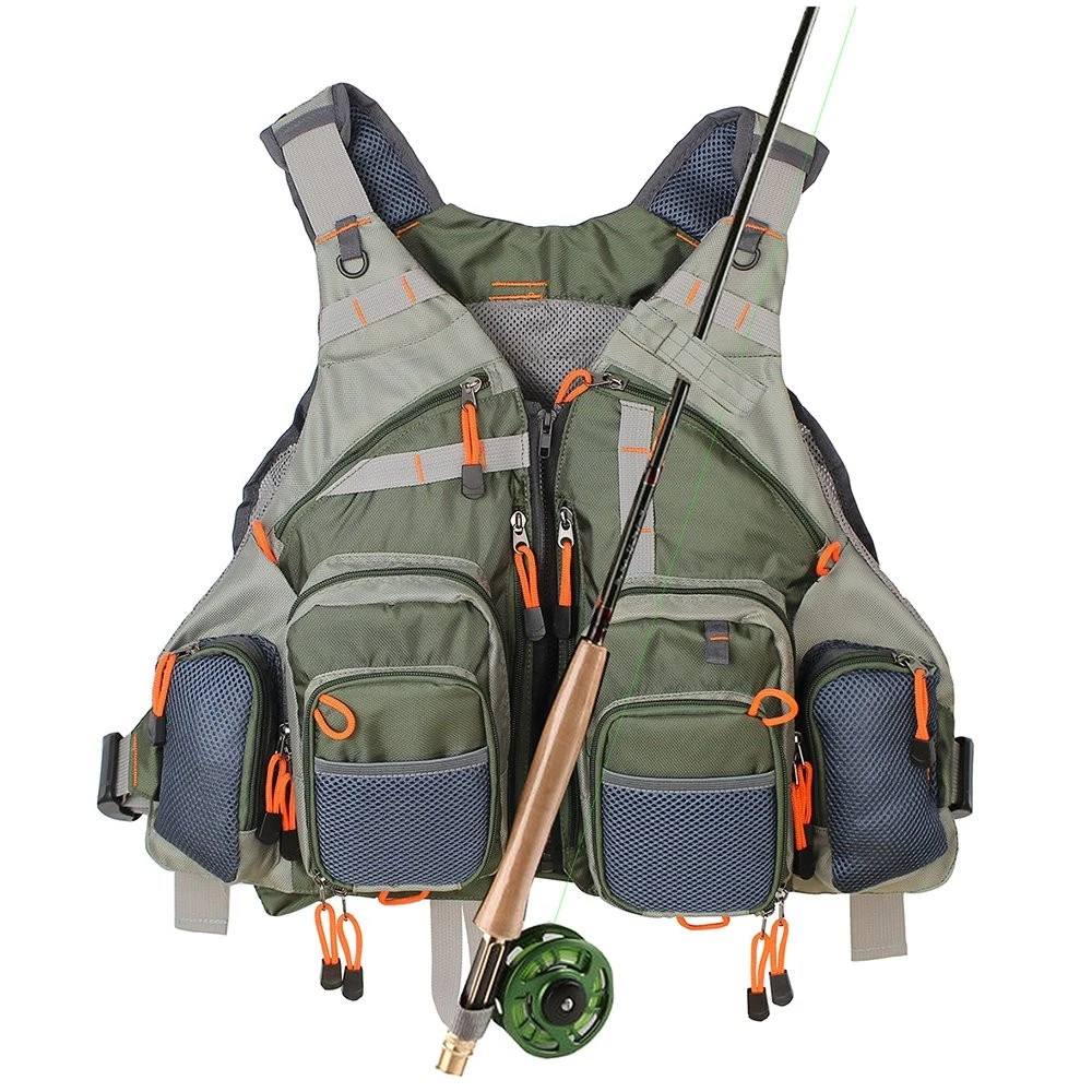 Kylebooker Fishing Vest Mesh for Men and Women（Army One Size, Army Green