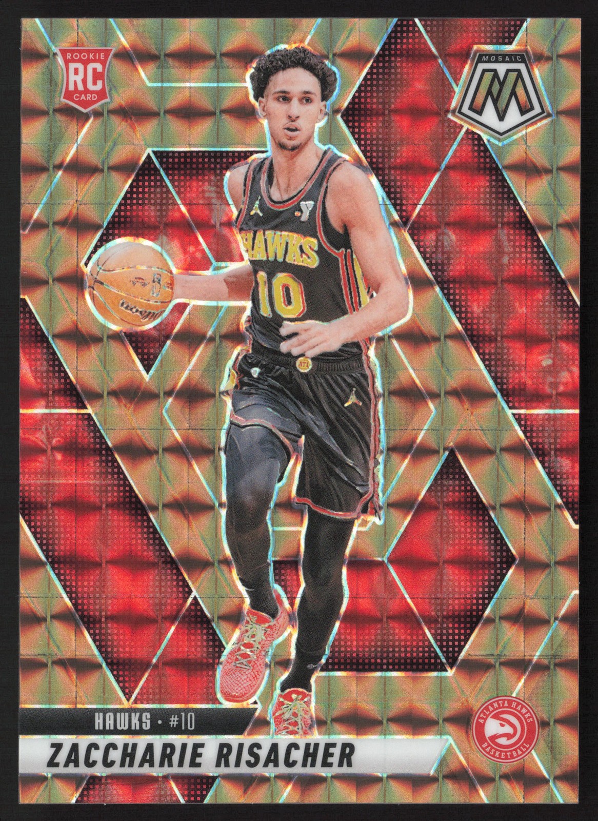 Zaccharie Risacher 2024-25 Panini Mosaic Bronze Mosaic #213 /75