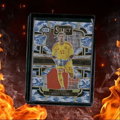 2023 Panini Select FIFA Kevin Trapp Blue Camo Prizm Terrace 47/99 #86