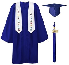 GraduatePro Kindergarten Graduation Cap and Gown Stole Package 2026 Tassel Se...