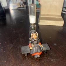 Vintage Amish Lady Cast Iron  Egg Timer Uniqu...