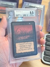 BGS 8.5 MAGIC THE GATHERING 1993 ALPHA CURSED LAND MTG psa cgc