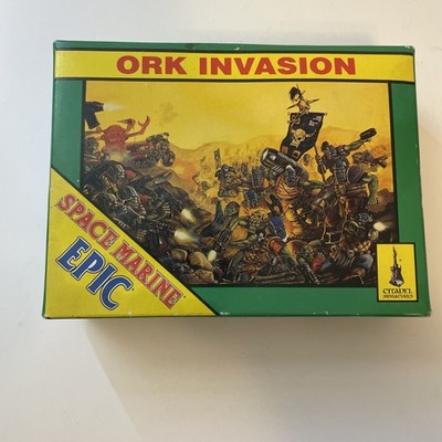Ork Invasion Space Marine Epic Citadel Miniatures Games Workshop Open Complete