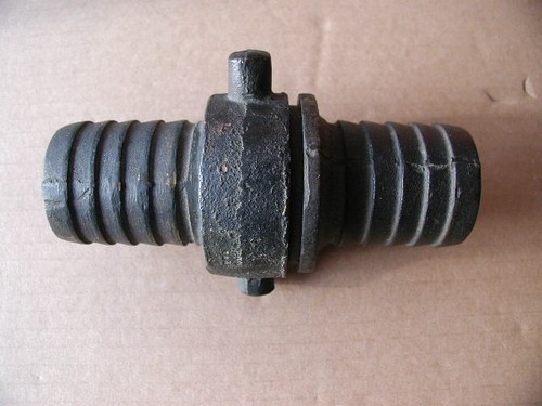 Used Firehose Style 1.5 in Hose connections Connector Bronze or brass fitting