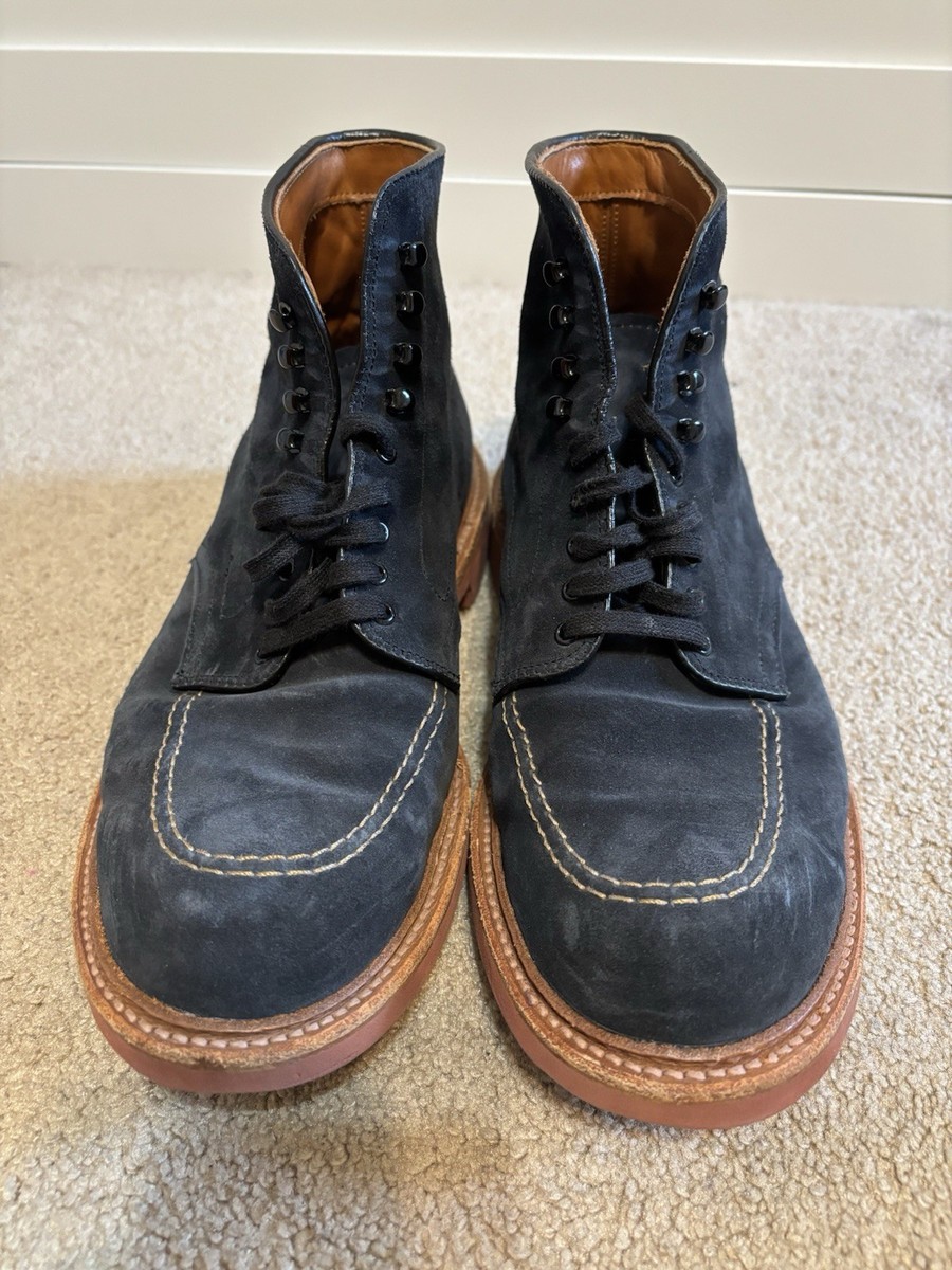 Alden Indy Boot Blue Suede For Leffot Truebalance Last Size 8D | eBay