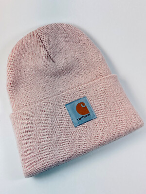 CARHARTT Light Pink Ash Rose Beanie A18 