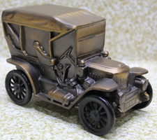 VINTAGE 1974 BANTHRICO INC. CHICAGO USA 1910 STANLEY BANK BRONZE AUTO