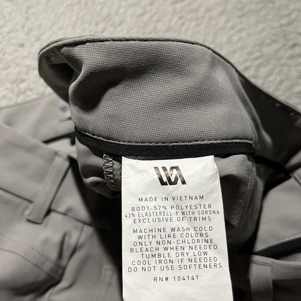 VRST Limitless Pants Mens 34x31* Gray 4 Way Stretch Slant Pocket