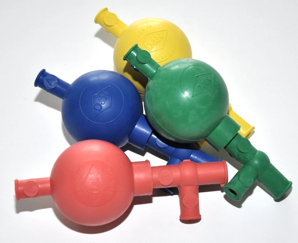 PELEUSBALL Pipettierball bis 10/100 ml Naturkautschuk Pipetten Labor Ball