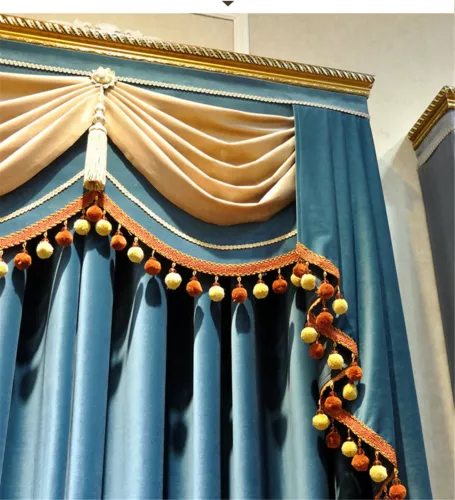 Luxury Floral Embroidered Velvet Curtain European Curtain Panel Drape 1 Panel - Picture 15 of 39