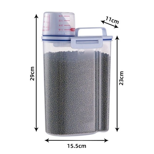Insect-proof Rice Storage Canister Plastic Pet Grain Storage Tank Home - Picture 2 of 10