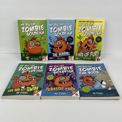 My Big Fat Zombie Goldfish books 5 Books + Fun Book Good Condition Mo O'hara
