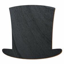 Schwarzer Holz Zylinder Hut - 3-50cm Deko Basteln