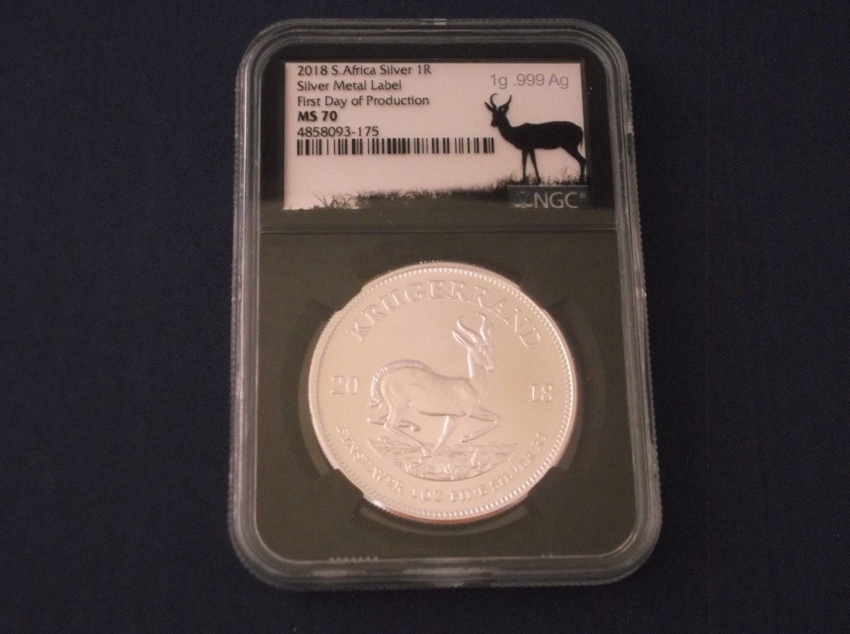 Limited Edition 2018 1oz Silver KRUGERRAND! Silver Metal Label