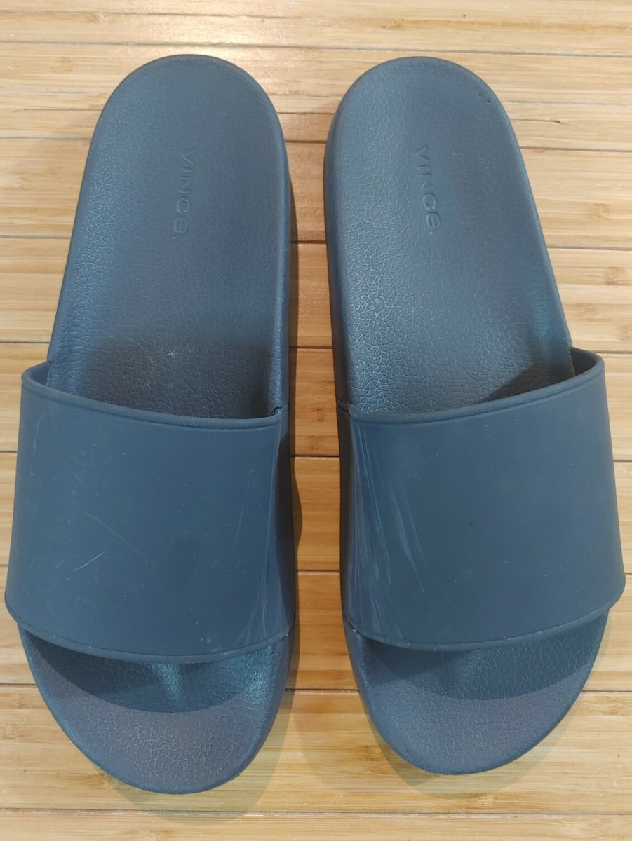 VINCE rubber slides Blue size 12 US 46 EUR