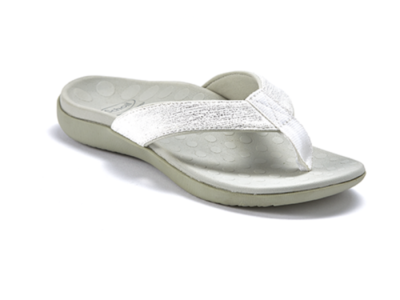 Orthaheel Scholl Orthotic Orthotics Women's Sonoma Thongs White/Silver | eBay