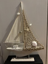 Wooden Ship Models Wood Sailing Boat Decor Nautical Sailboat Model