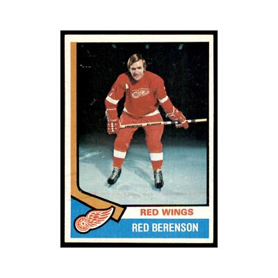 Red Berenson 1974 Topps #19 Hockey Cards Hockey Card EX